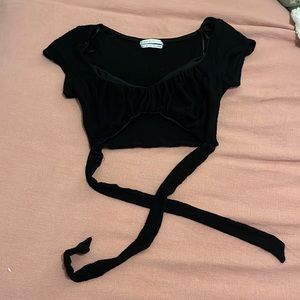 urban outfitters size small crop top tie top